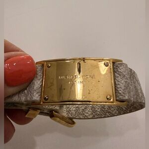 Michael Kors Gold and White Bracelet